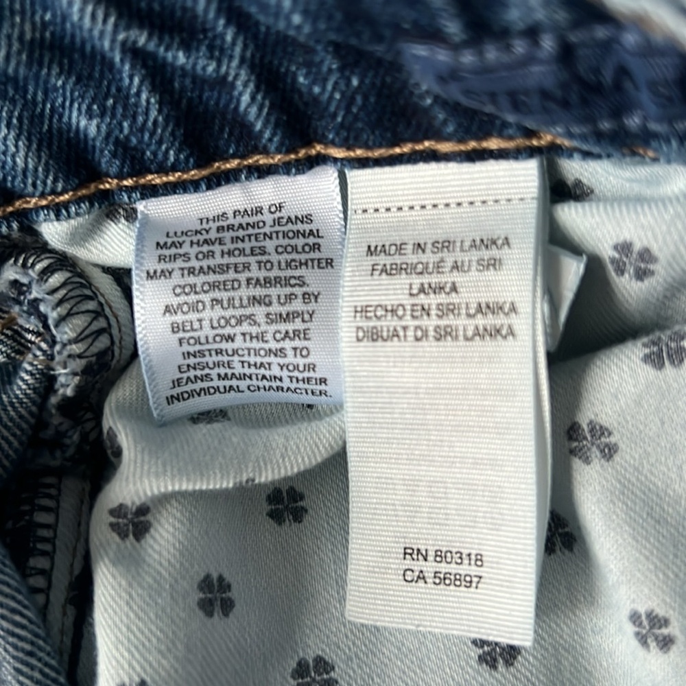Lucky Brand Distressed Stylish Women’s Denim Patchwork Jeans 8/29 - Picture 6 of 8